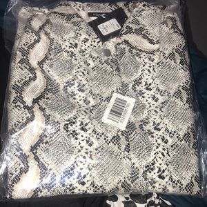 Snake skinned jacket